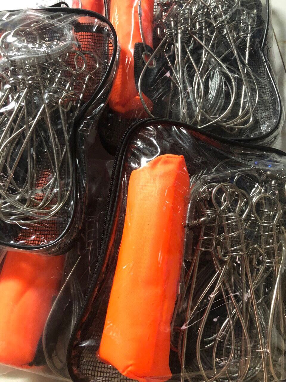 Dây Cáp Xích Inox Mang Cá GIá Rẻ 5 Móc,10 Móc