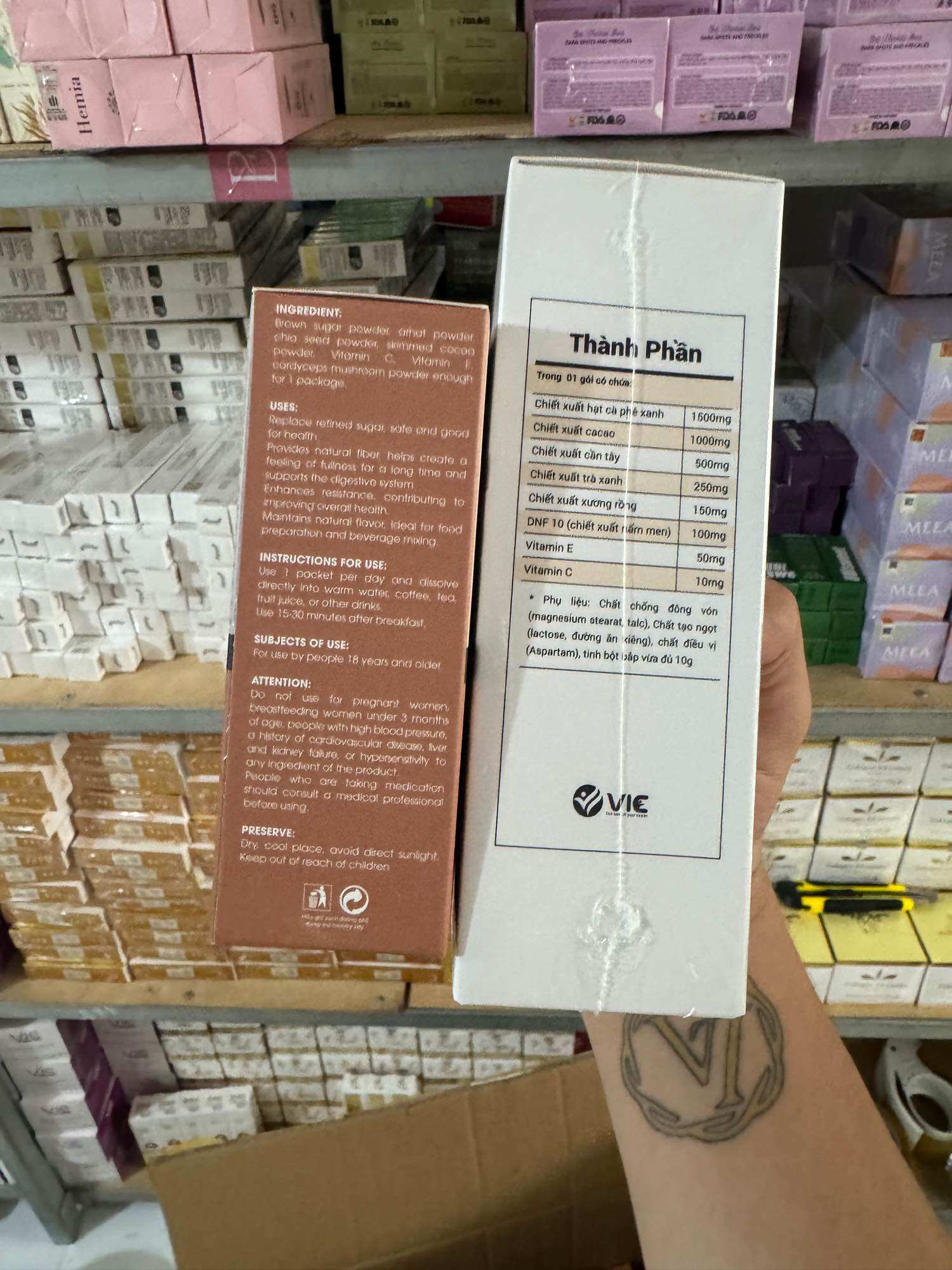 Cà Phê Nấm Men Giảm Cân Vic NA Coffee- có tặng kèm