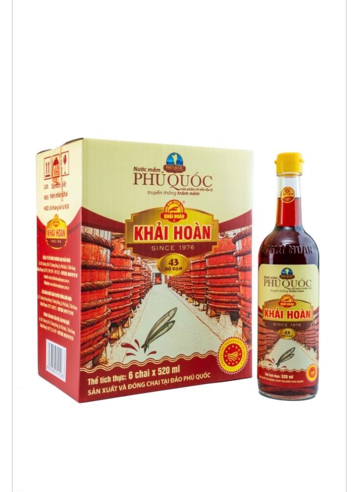 Nước mắm 43 đạm - thùng 6 chai