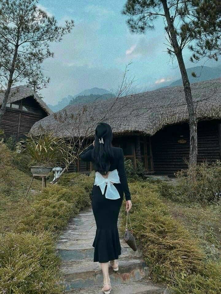 Đầm borip body phối nơ to sau BG