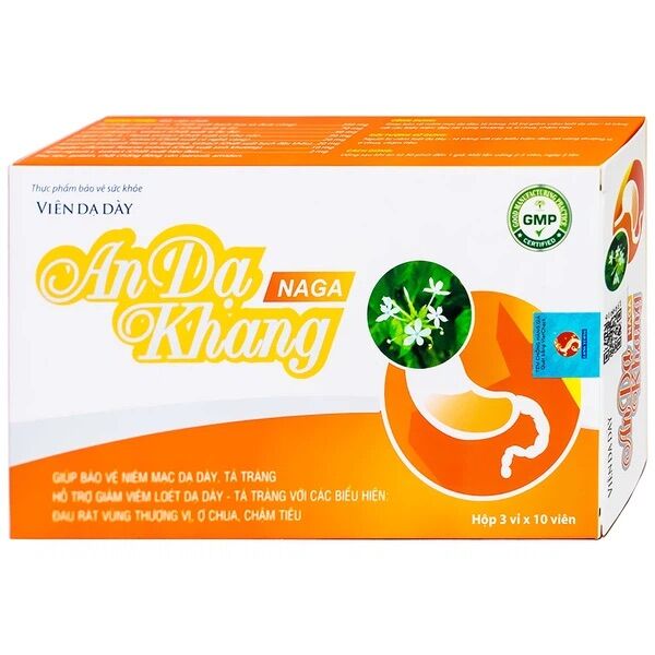 Viên dạ dày an dạ khang naga 3x10