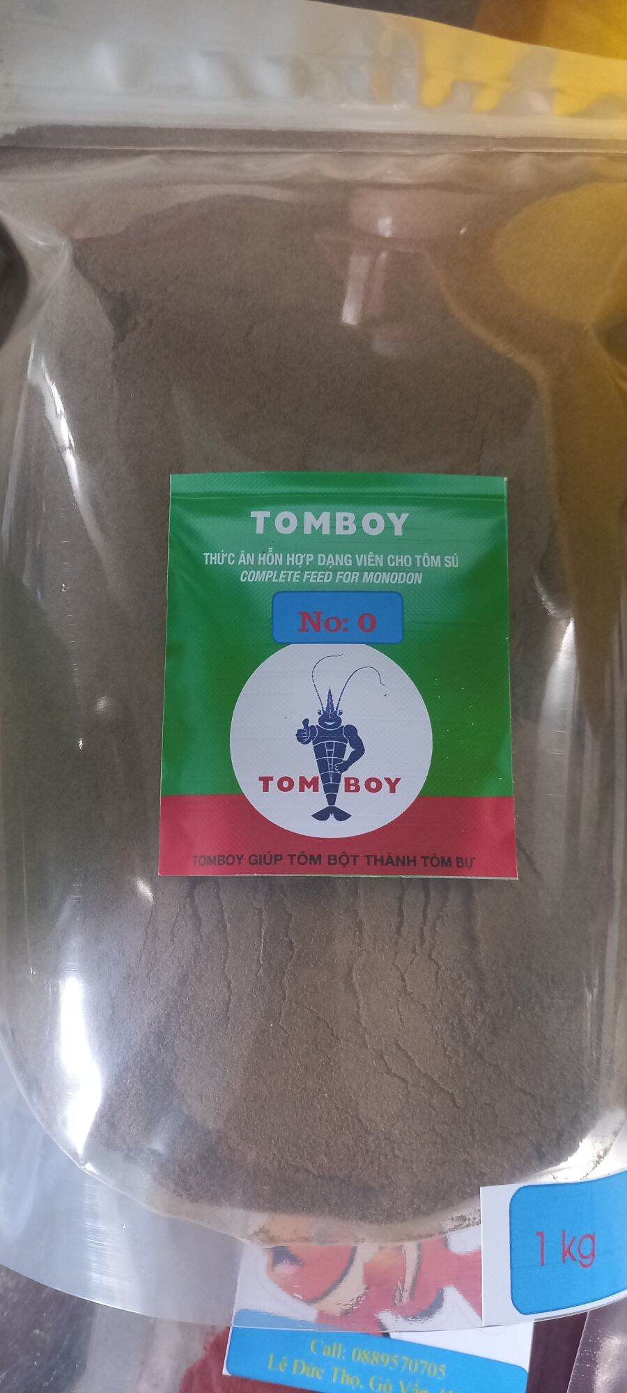 Tomboy số 0, Thức Ăn Cho Tôm, Cá Bột...1kg/gói