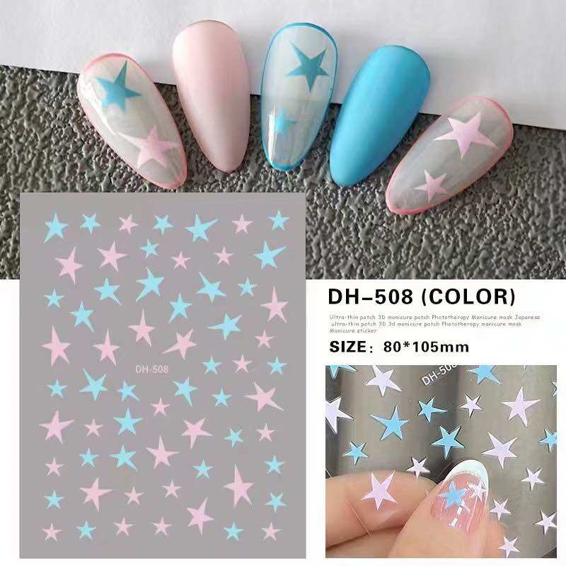 1 miếng sticker dán móng tay siêu xinh