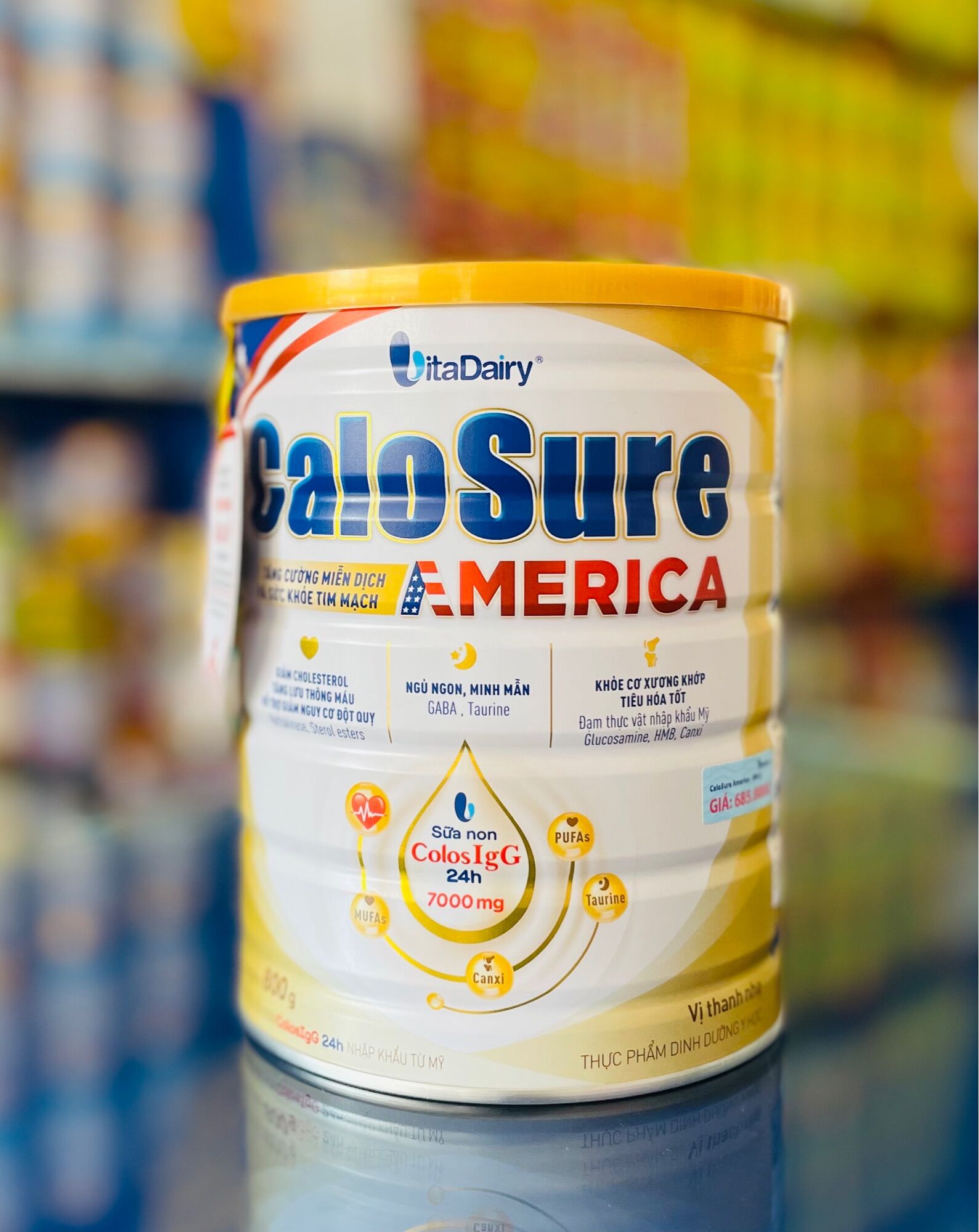 Sữa bột Calosure Gold Ít đường (900g)