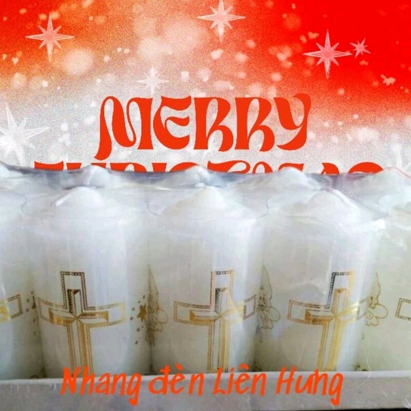 1 đôi đèn cầy trắng 7cm