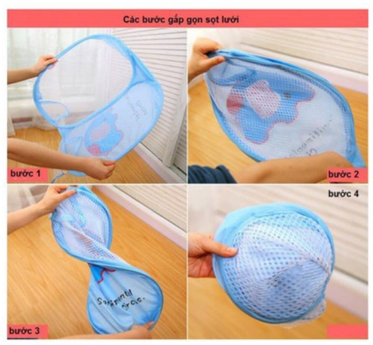SỌT LƯỚI ĐỰNG ĐỒ GẤP GỌN