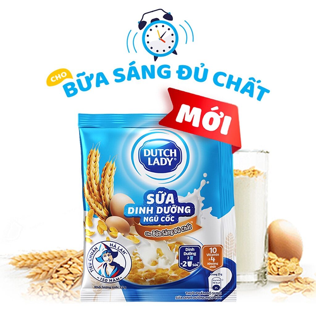 Combo 10 gói Sữa dinh dưỡng ngũ cốc Dutch Lady