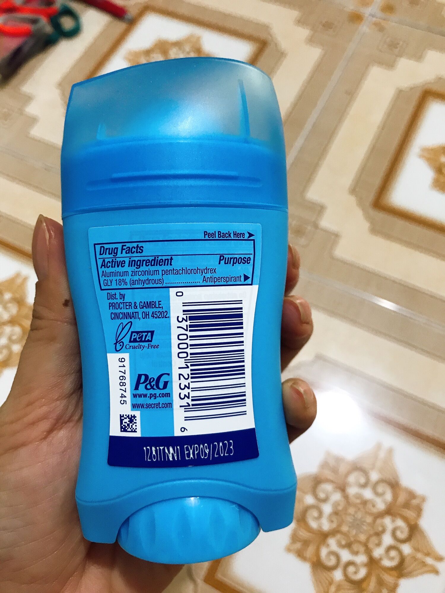 Lăn khử mùi Secret dạng sáp của Mỹ