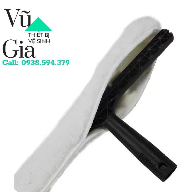 Bông thỏ lau kính cầm tay chữ T 35cm