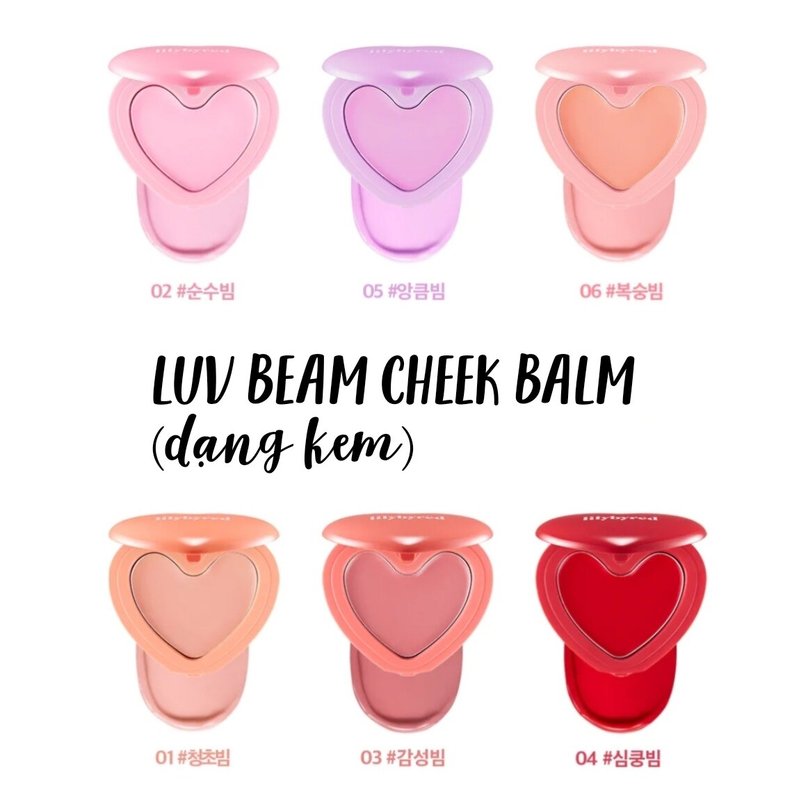 (DẠNG KEM)  Má hồng Lilybyred Luv Beam Cheek BALM