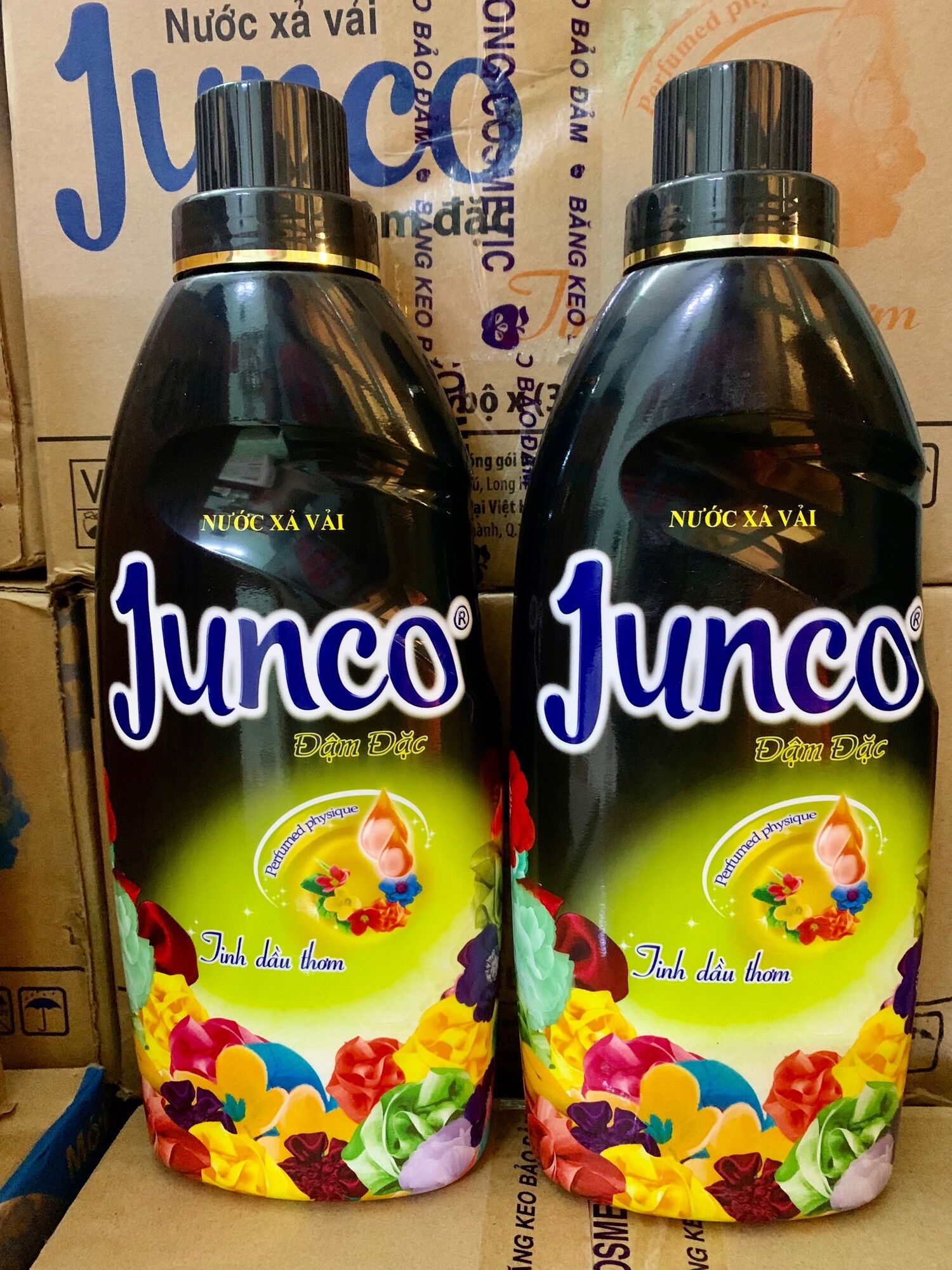 Nước xả vải Junco tinh dầu thơm 800ml