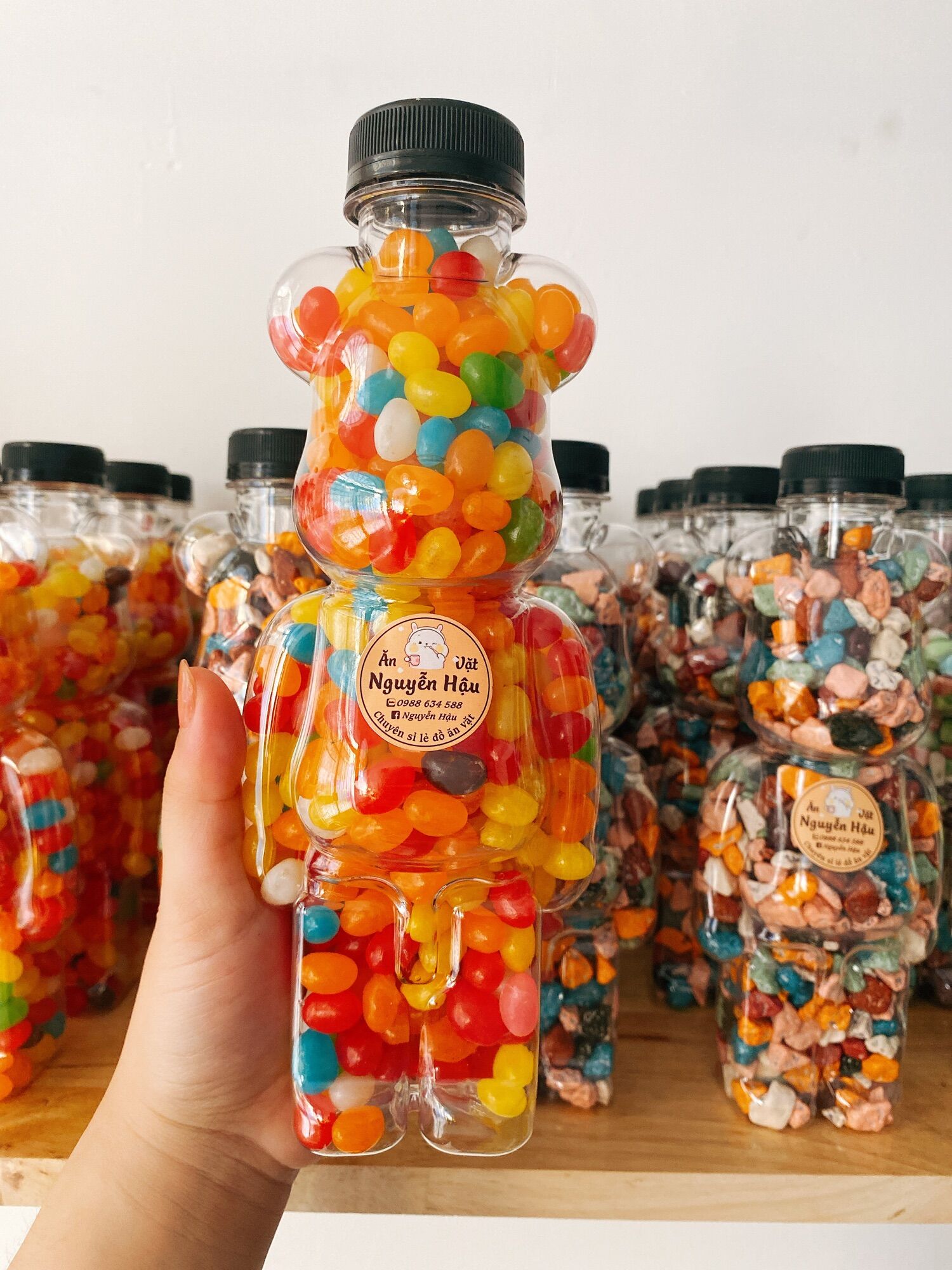 Kẹo chai gấu BearBrick các loại chai 500ml