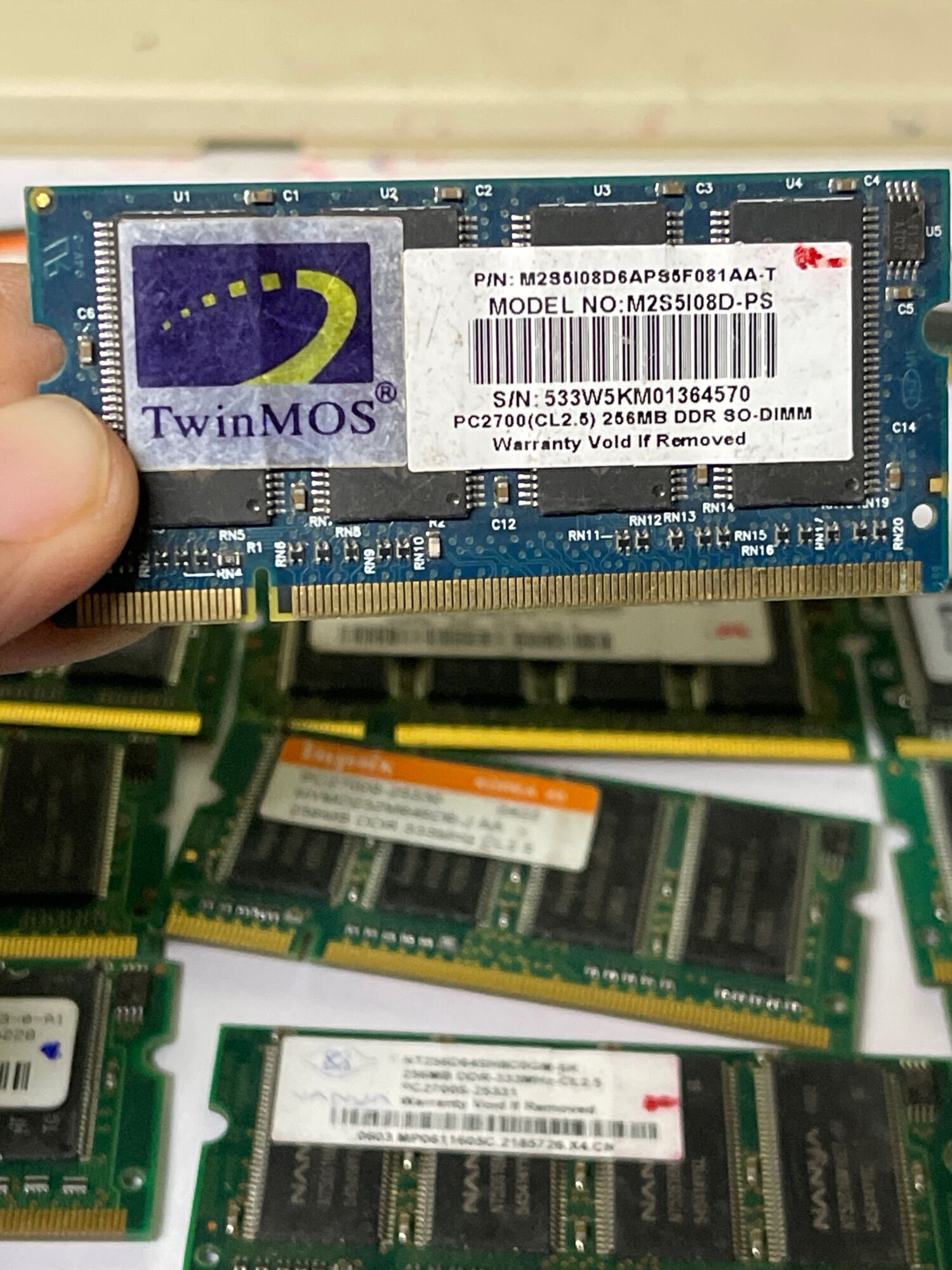 Ram DDram 1 256MB Laptop bus 333 /2100/2700