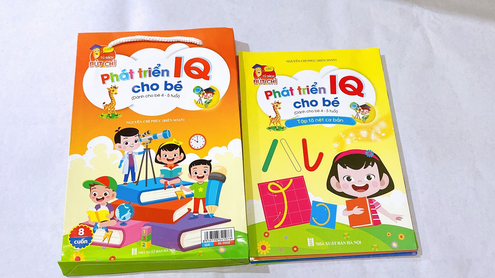 Bộ 8 cuốn tập tô chữ iq dành cho bé từ 4-5 tuổi