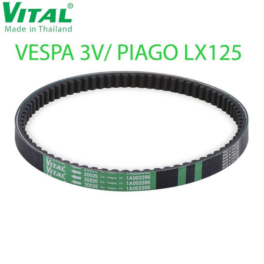 Dây curoa vespa 3v, piaggio lx 125/3v , liberty 125, iget ,sprint 125 ,piaggio fly >> vital chính hãng, hàng thái