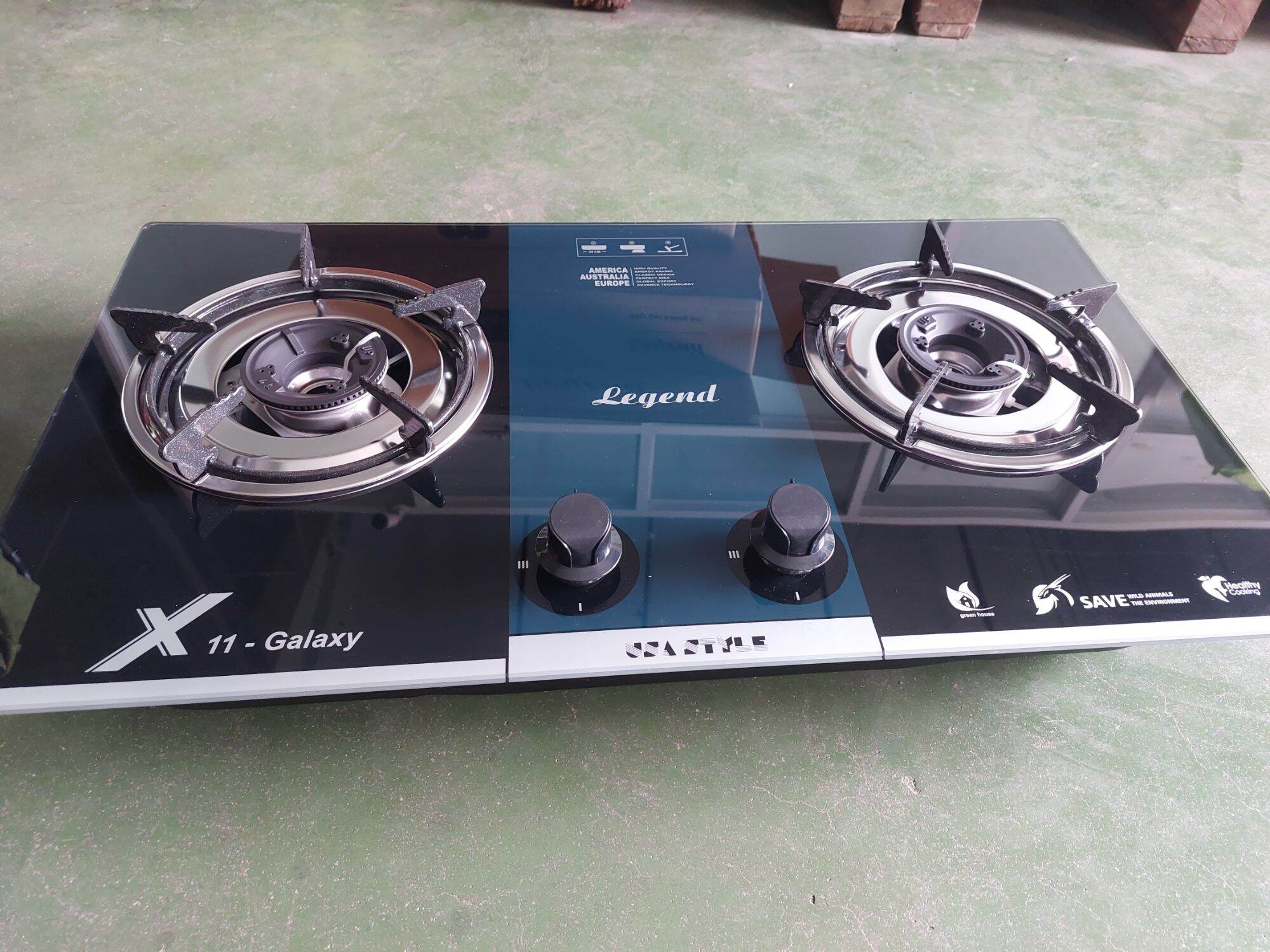 Bếp gas âm kiếng tốt legend x11