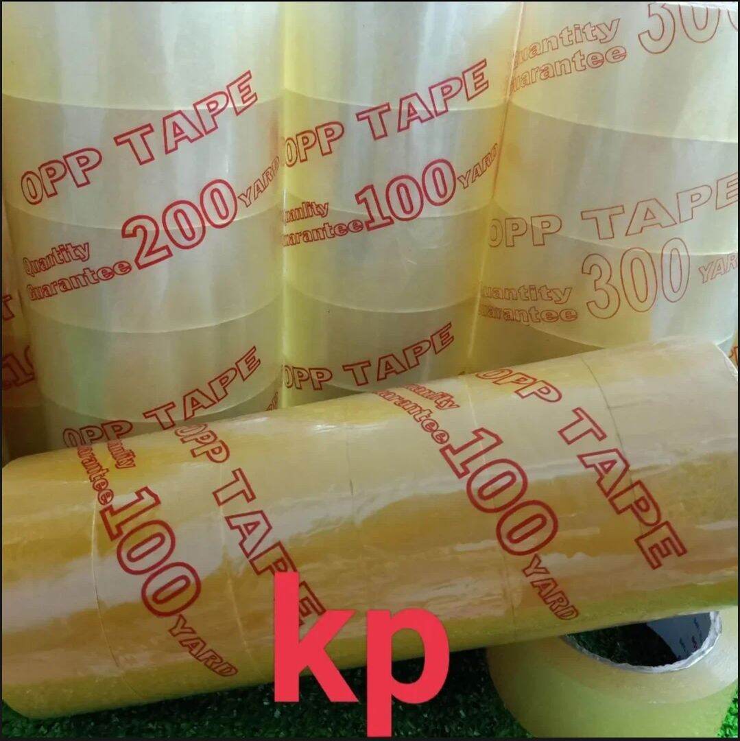 (Giá Xưởng Xả kho siêu Tiết kiệm) 100Yard nặng 1kg  Băng Keo Băng Dính Trong/Đục 4.8cm - 100Yard ( 1kg 6 cuộn)