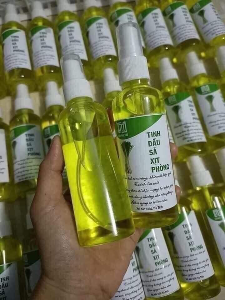 Tinh dầu xả chanh xịt phòng khử khuẩn