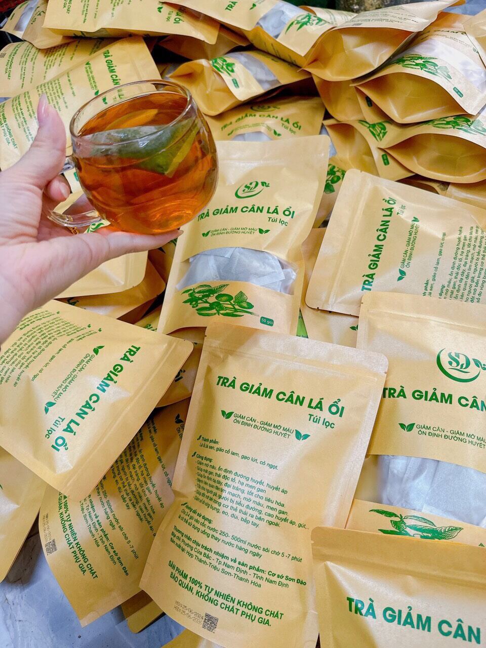 Trà Lá Ổi 50 túi lọc Giúp Giảm Cân