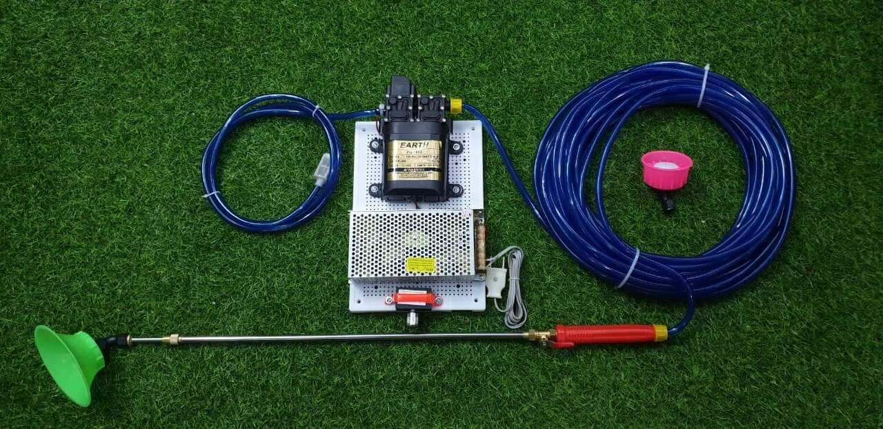 Bơm đôi sinleader 12 24v 20lít/p phun sương, tưới cây,  phun thuoc sâu