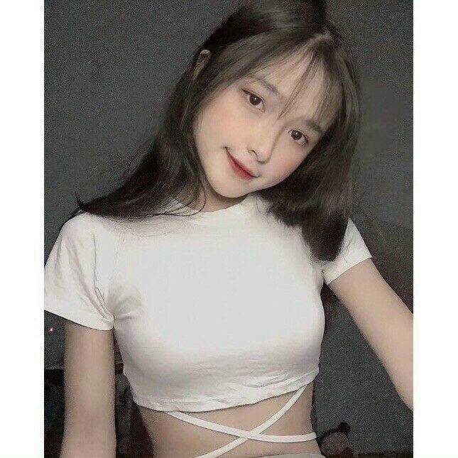 Áo croptop đan dây bụng h20