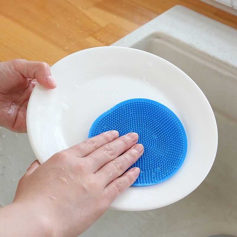 Miếng Rửa Chén Bát Silicon Siêu Sạch (2 cái)