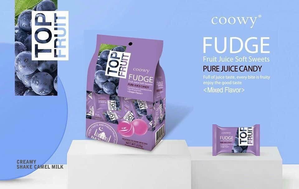 Kẹo dẻo trái cây Top Fruit gói màu tím vị nho 38k/ bịch