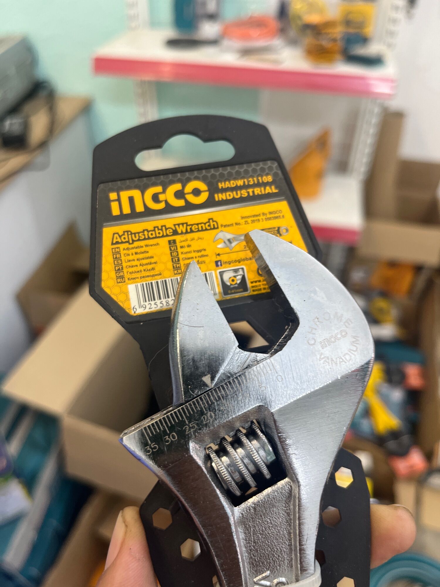Mỏ lết 10" Thép crv  INGCO HADW131108