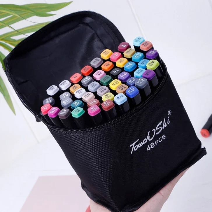 Bộ Bút Dạ 2 Đầu 48 Cây Marker Touch Cool