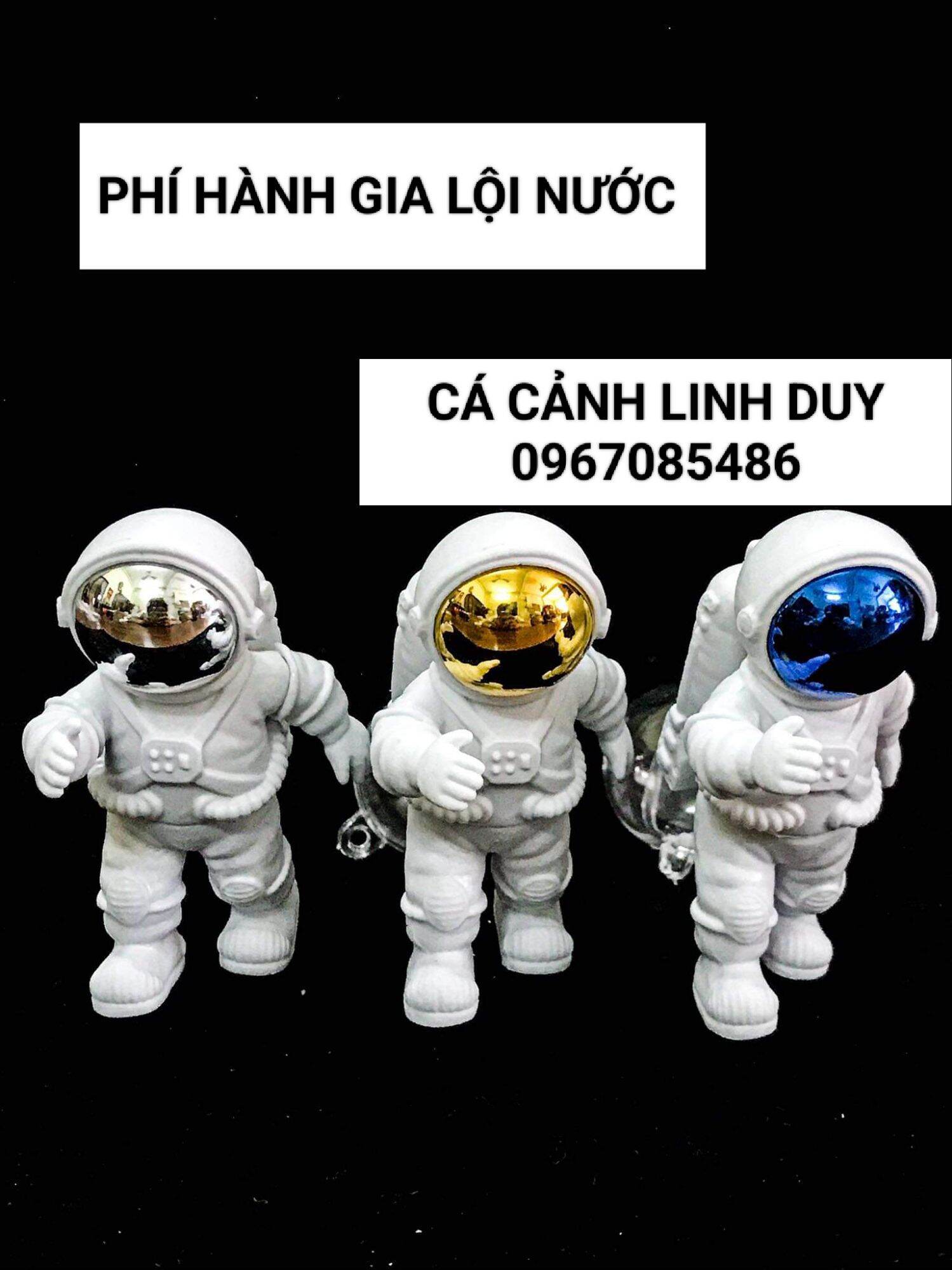 Mô hình trang trí phi hành gia lội nước , trang trí bể cá , trang trí hồ cá