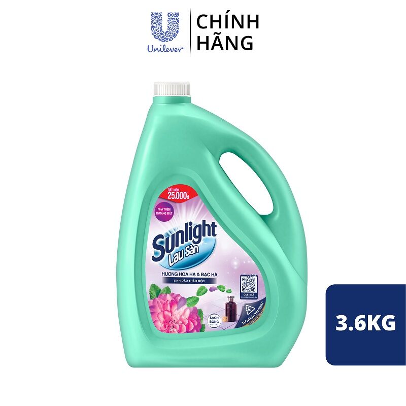 Nước lau sàn sunlight thảo mộc 3.6kg