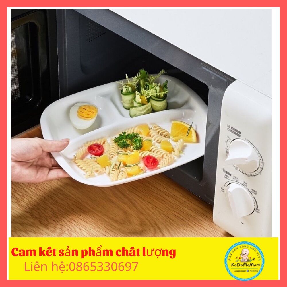 Khay ăn dặm chia ngăn nội địa Nhật