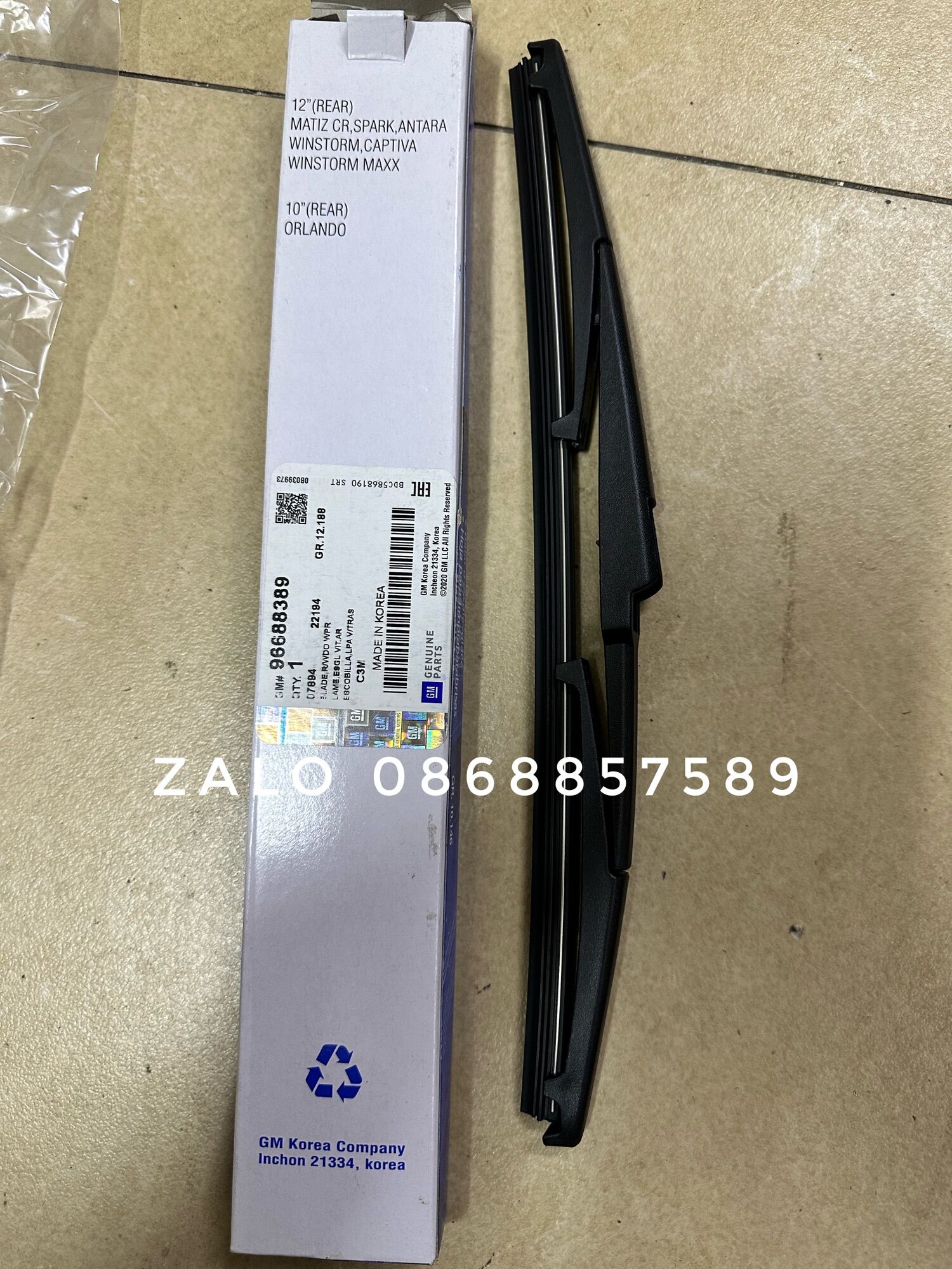 Chổi gạt mưa sau sparkmatiz groover hàng gm:96688389
