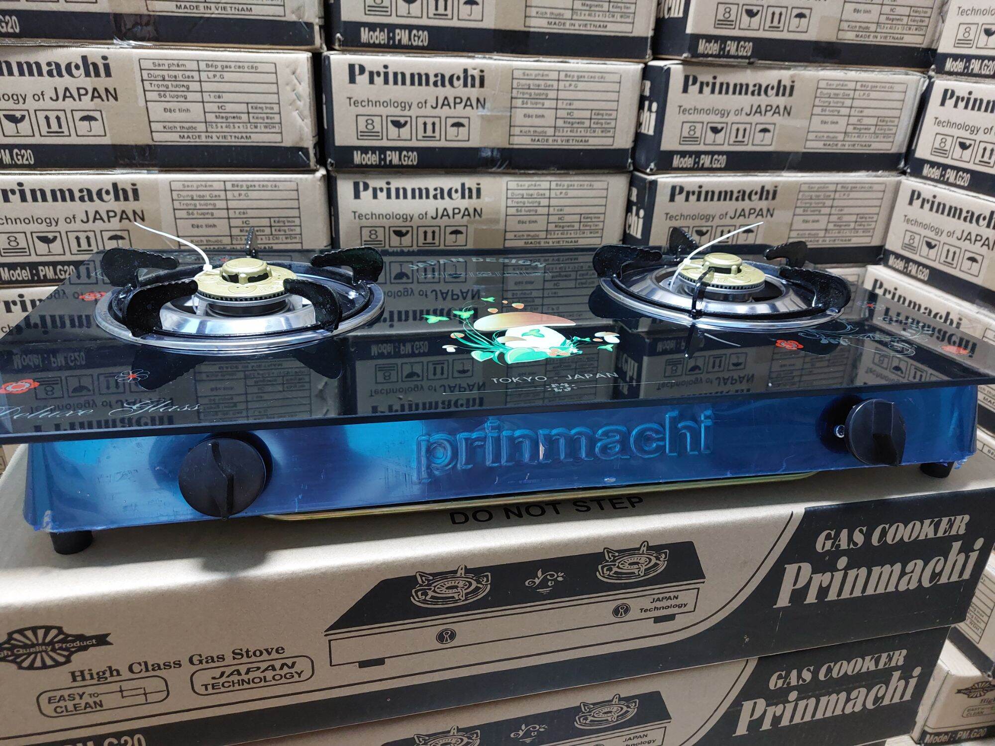 Bếp gas mặt kiếng cao cấp Prinmachi