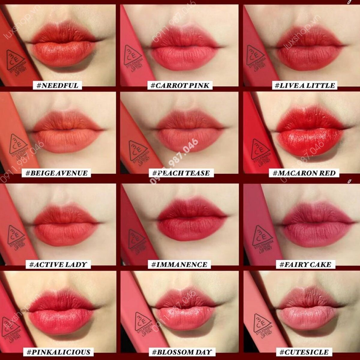 Son kem 3CE Cloud Lip Tint