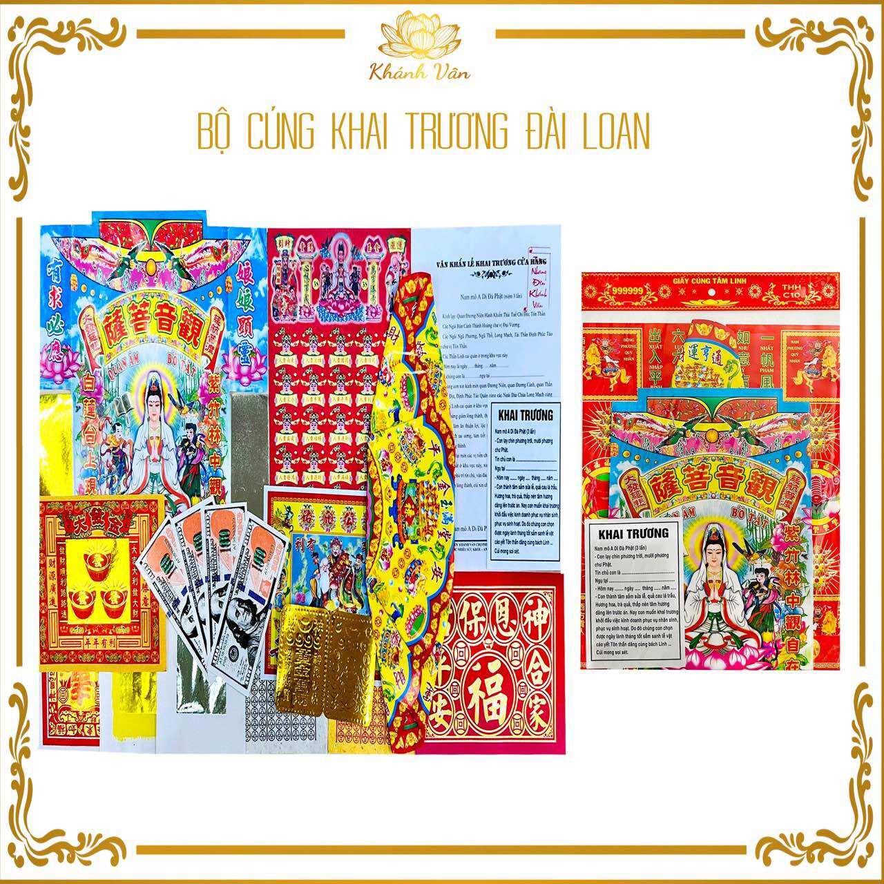 Giấy Cúng Khai Trương ( Nhà ở , Cửa Hàng )-( Ảnh Thật + Văn Khấn )