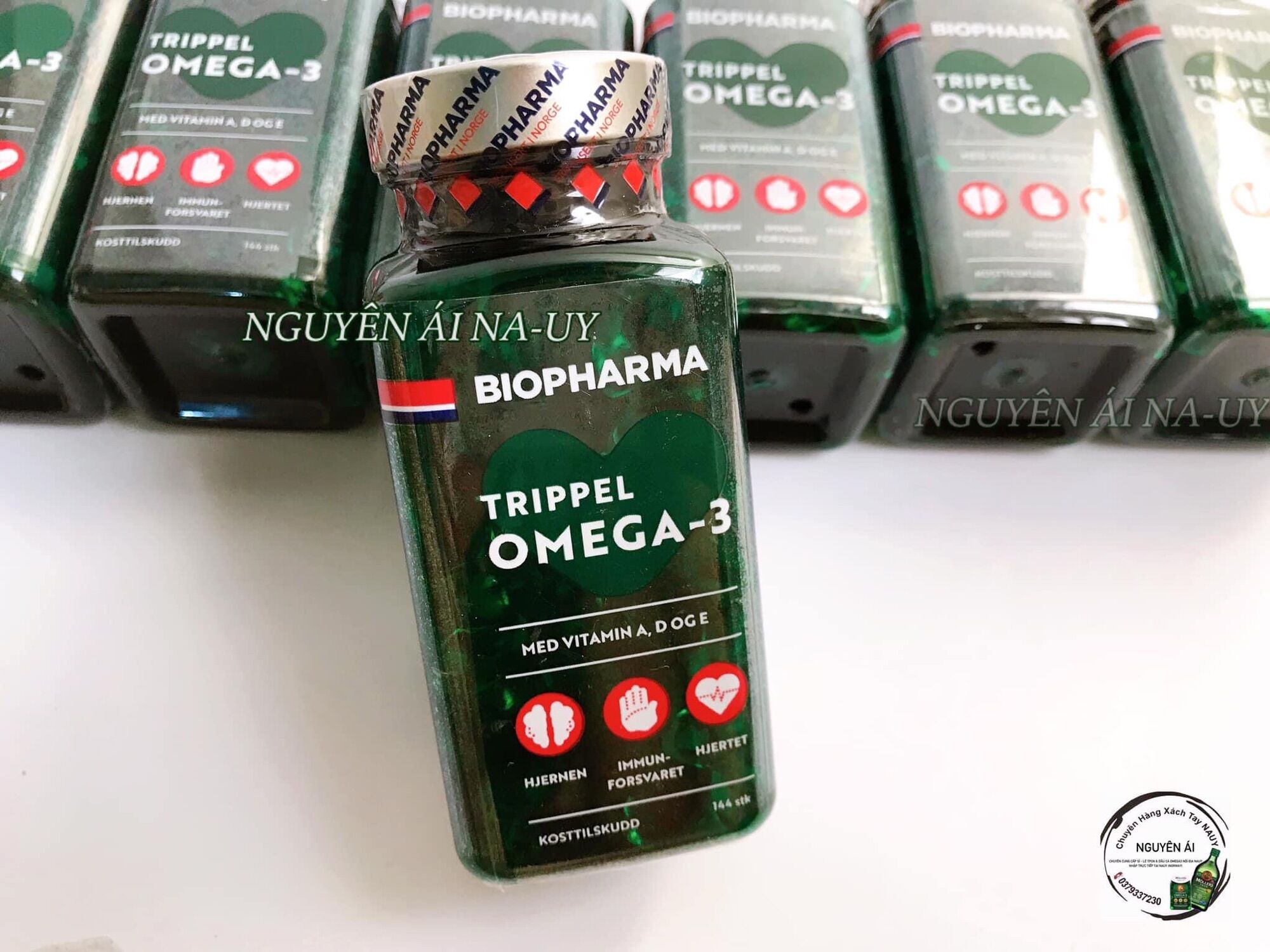 [MẪU MỚI ]Dầu Cá Omega3 Hiệu Biopharma Của Nauy [Hôp/144Viên]