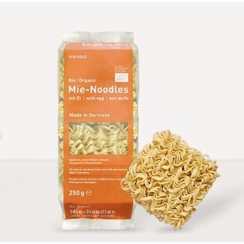 Mì ăn liền có trứng hữu cơ Mie - Alb gold 250g