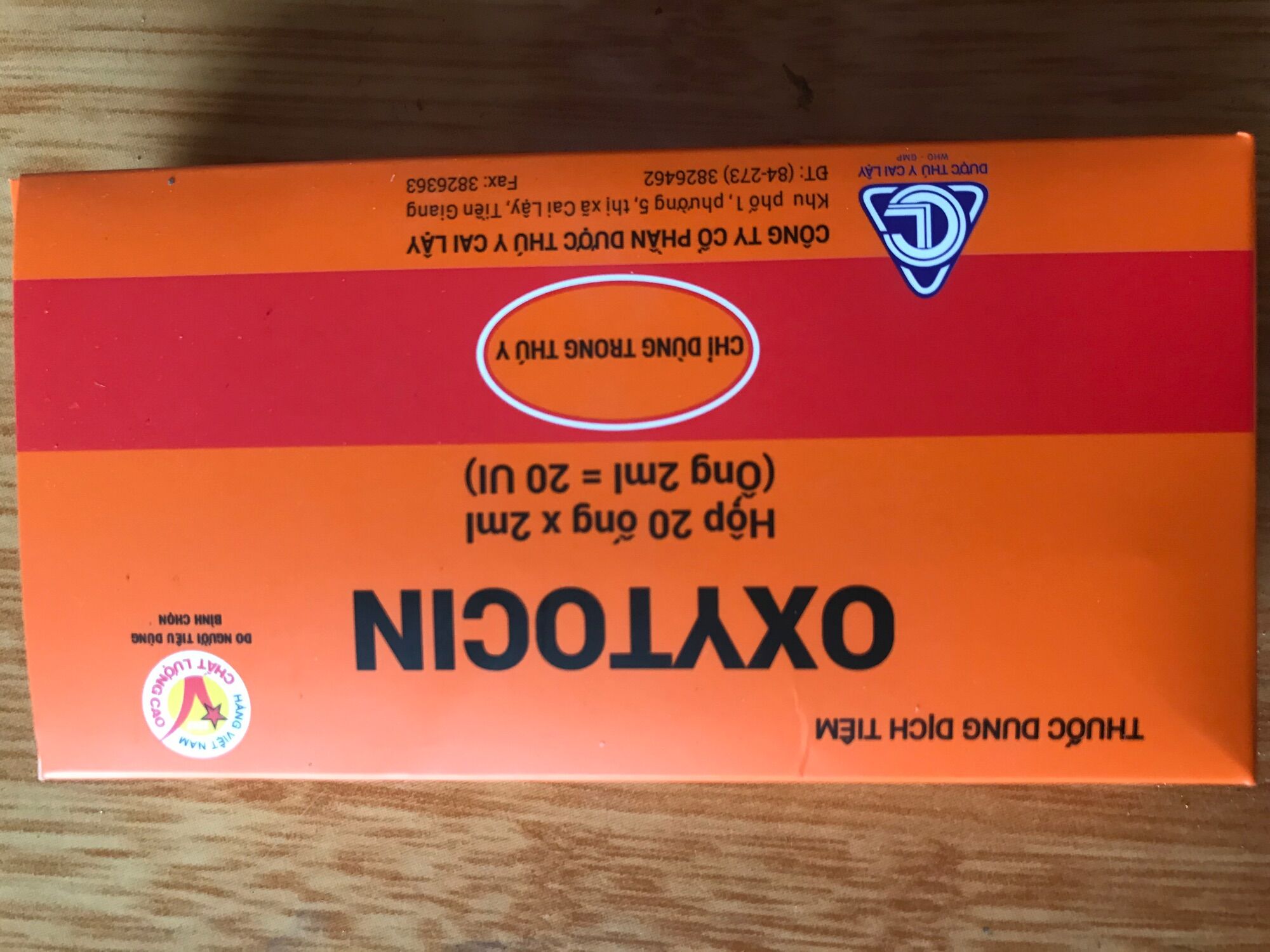 Freeship thuoc thu y oxtocin hop 20 ong