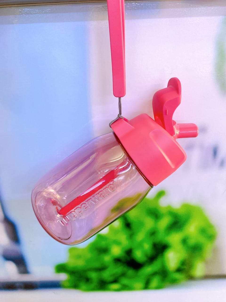 Bình Nước Cho Bé Mini Lohas With Straw 350ml Tupperware Có Ống Hút