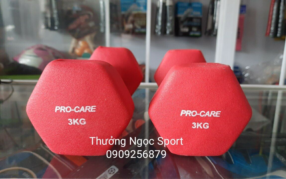 Tạ sắt procare 3kg giá 1 cục tạ