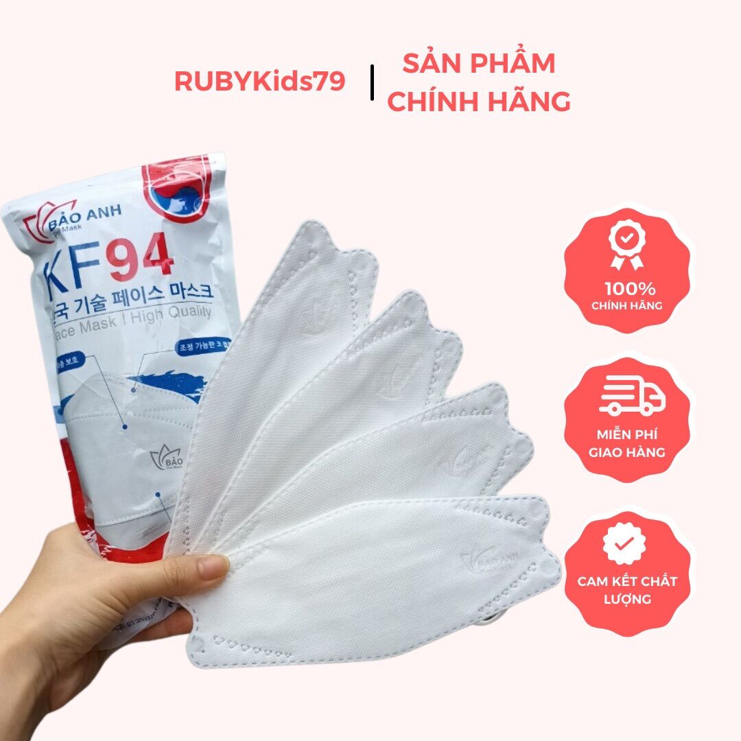 Giá sỉ 1 thùng 300 cái khẩu trang kháng khuẩn kf94 bảo anh pro mask - rubykids79