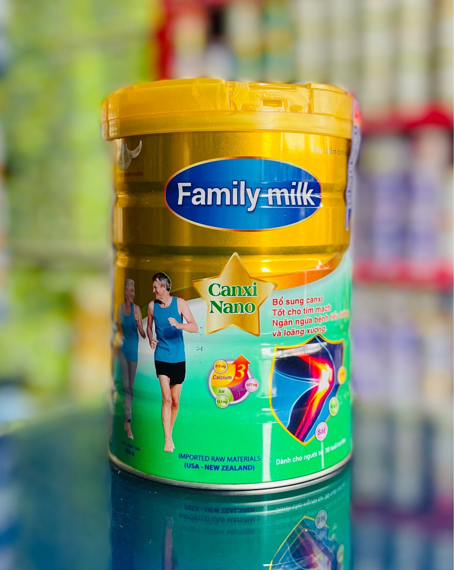 Sữa bột Family Canxi Nano , Bổ sung canxi, Tốt cho tim mạch (900g)