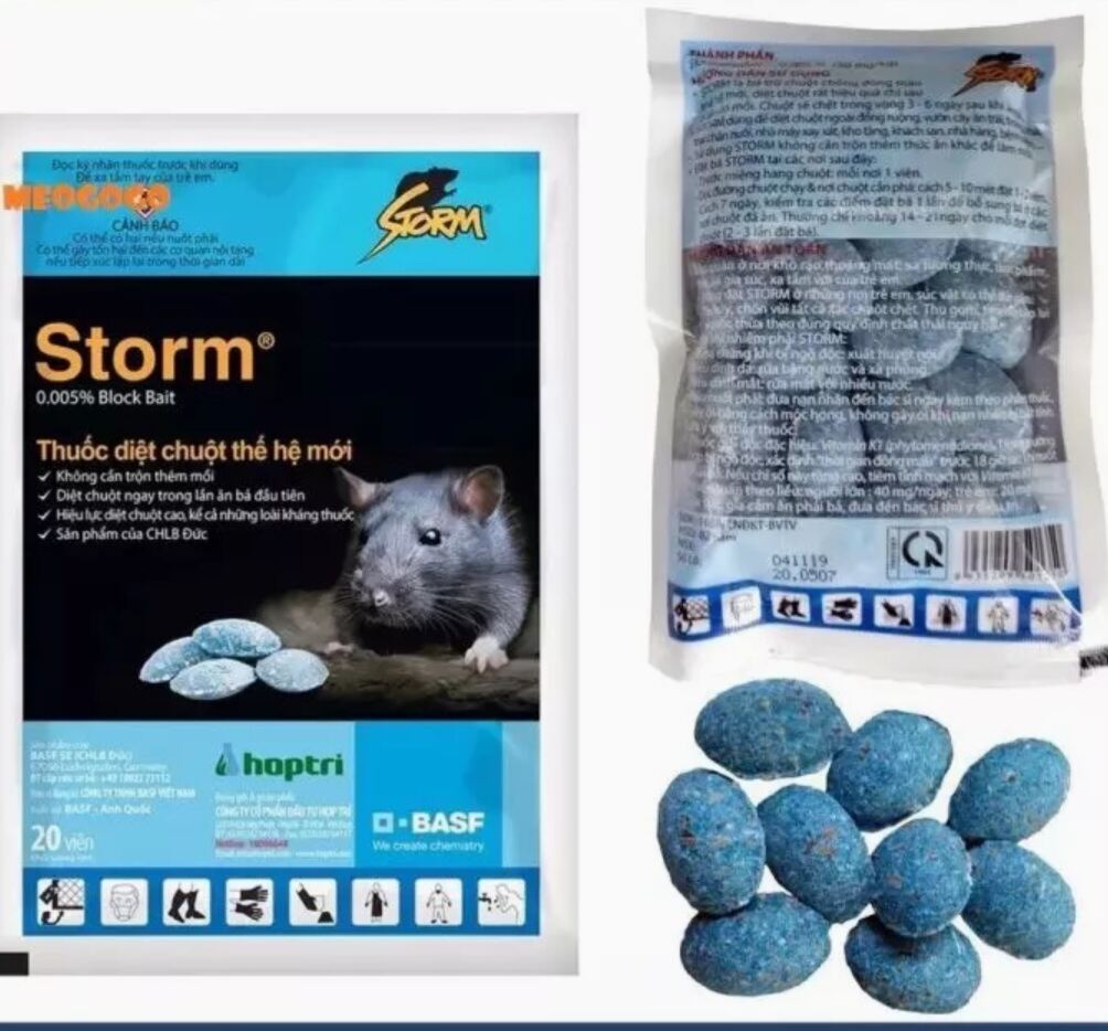 Storm mouse killer pack of 20 high rodent killer, even the anti