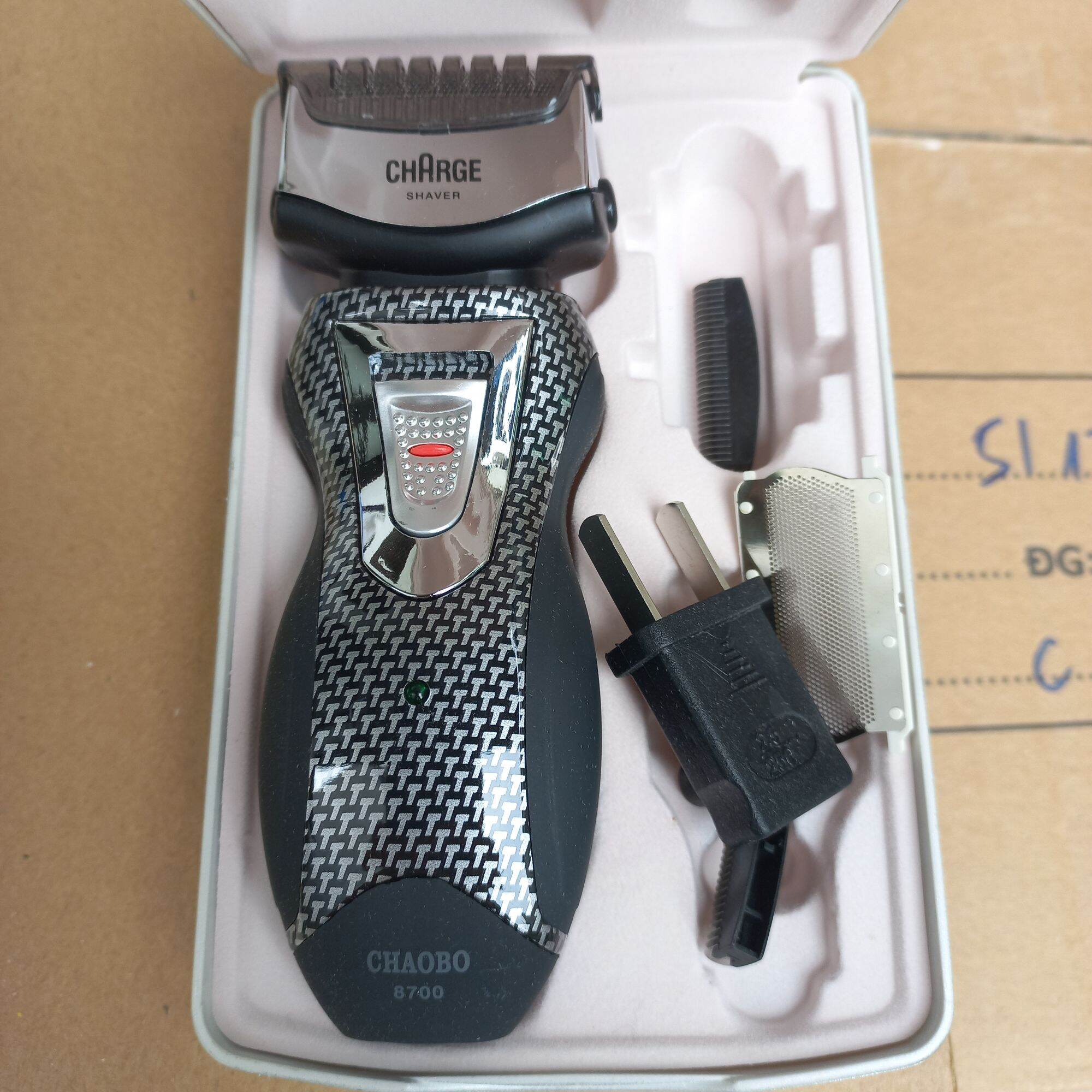 Máy cạo râu chaobo rscw-8700 nhỏ gọn pin sạc siêu bền