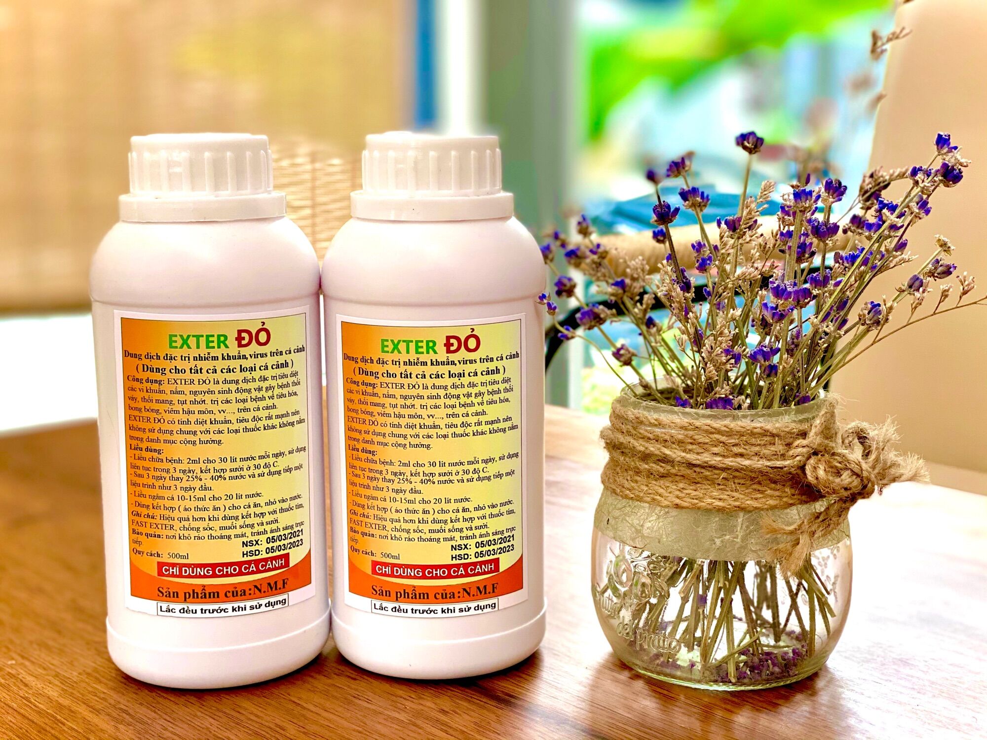 Exter Đỏ - Hồi phục nhớt cá, lở loét, n.ấm mang, nội k.ý sinh
