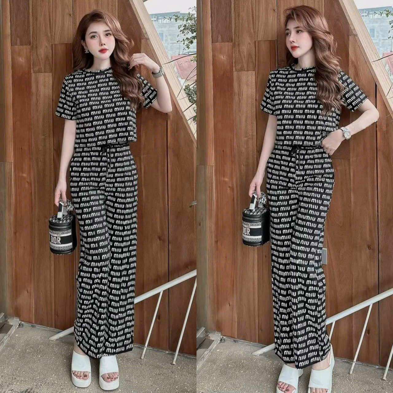 BỘ DÀI QUẦN ỐNG RỘNG MIU.MIU