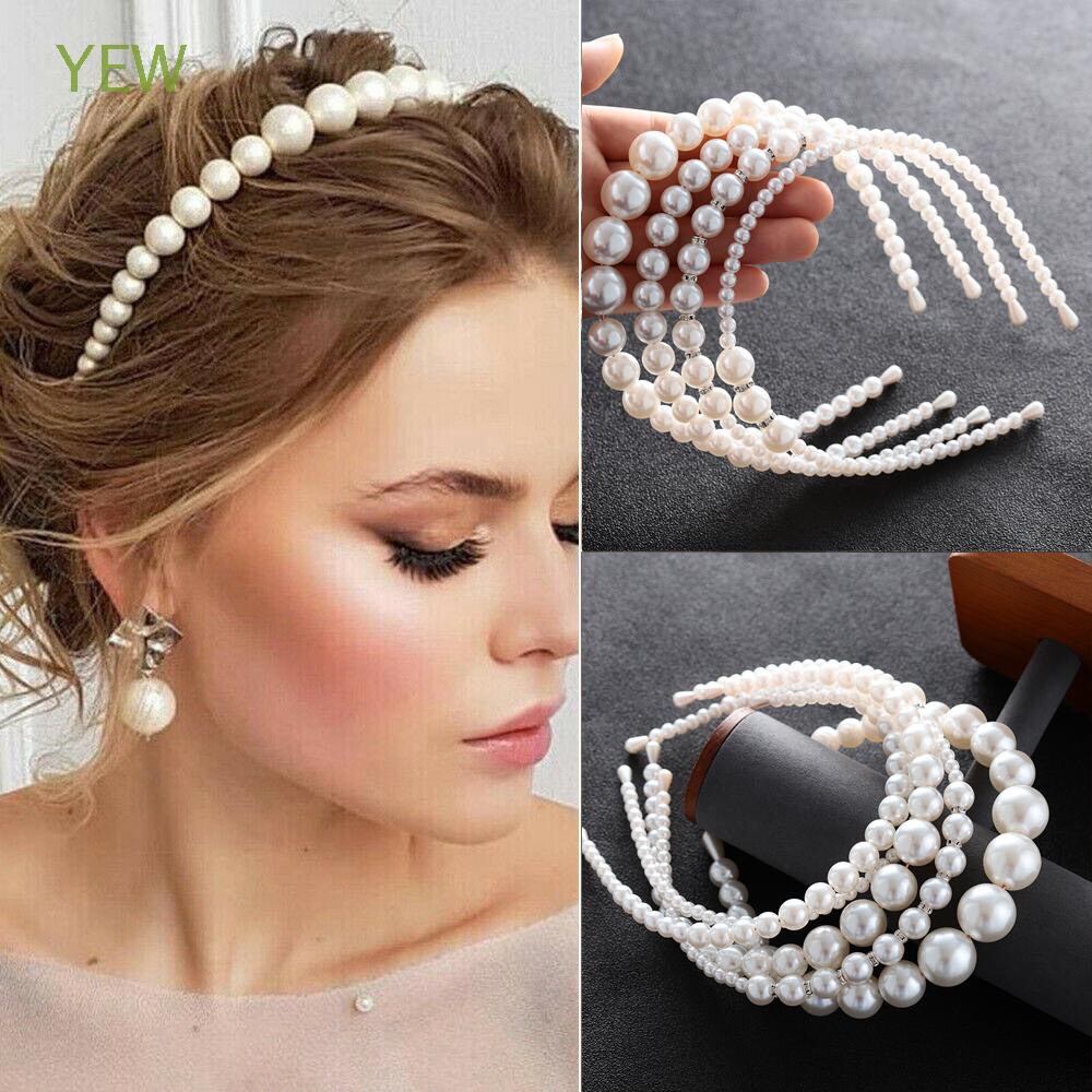 Băng đô cài tóc đính ngọc trai Pk034