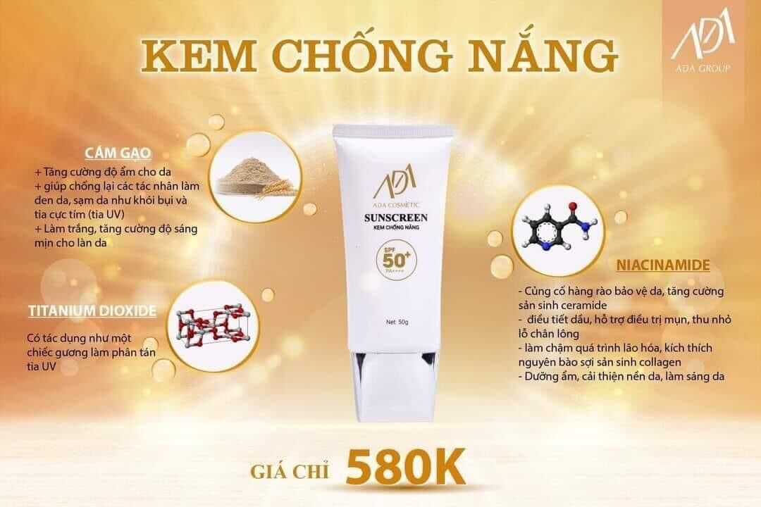 Kem chống nắng ADA group