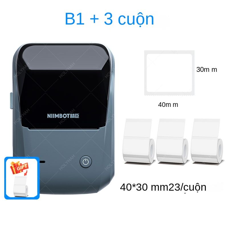 Niimbot B1 máy in nhãn xách tay Pocket Label Maker Bluetooth máy in nhãn nhiệt tự dính Sticker dán nhãn máy